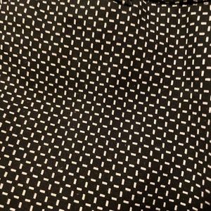 Straight leg pants with small white box trim